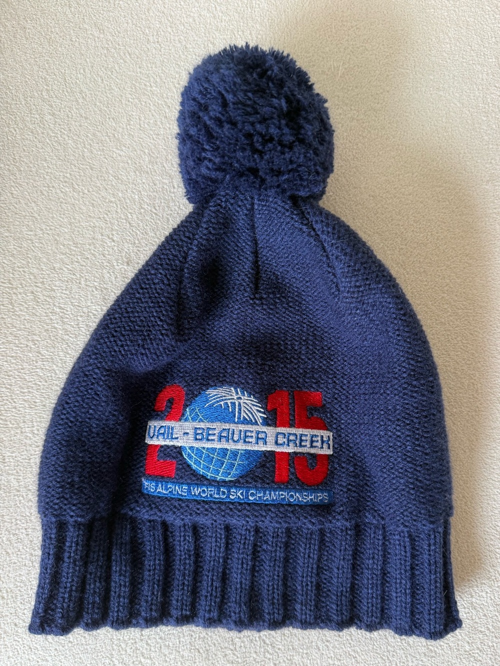 Vail - Beaver Creek 2015 Navy Pom Beanie